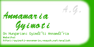 annamaria gyimoti business card